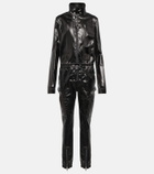 Rick Owens - Coated denim jumpsuit