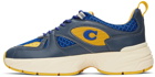 Coach 1941 Blue Leather Tech Runner Sneakers