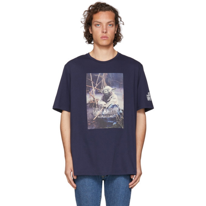 Photo: Etro Blue Star Wars Edition Yoda T-Shirt