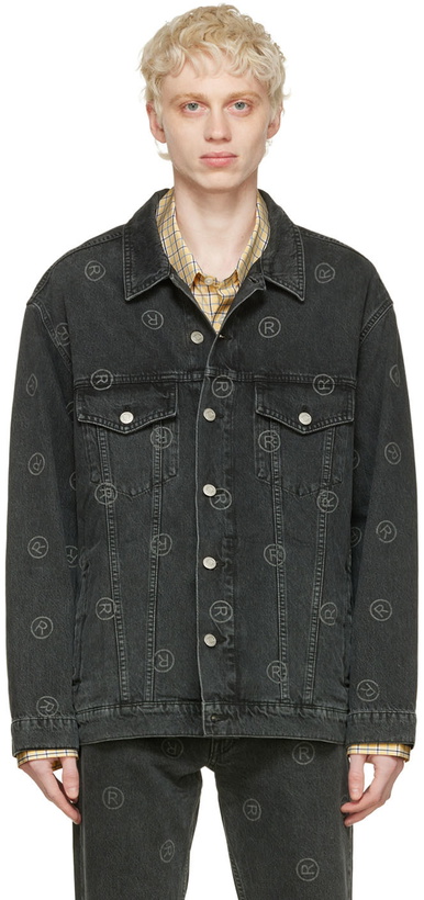 Photo: Martine Rose Black Printed Denim Jacket