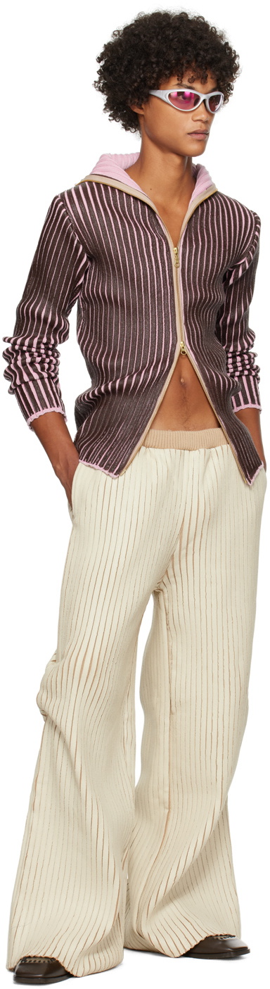 Stanley Raffington SSENSE Exclusive Brown & Pink Sweater