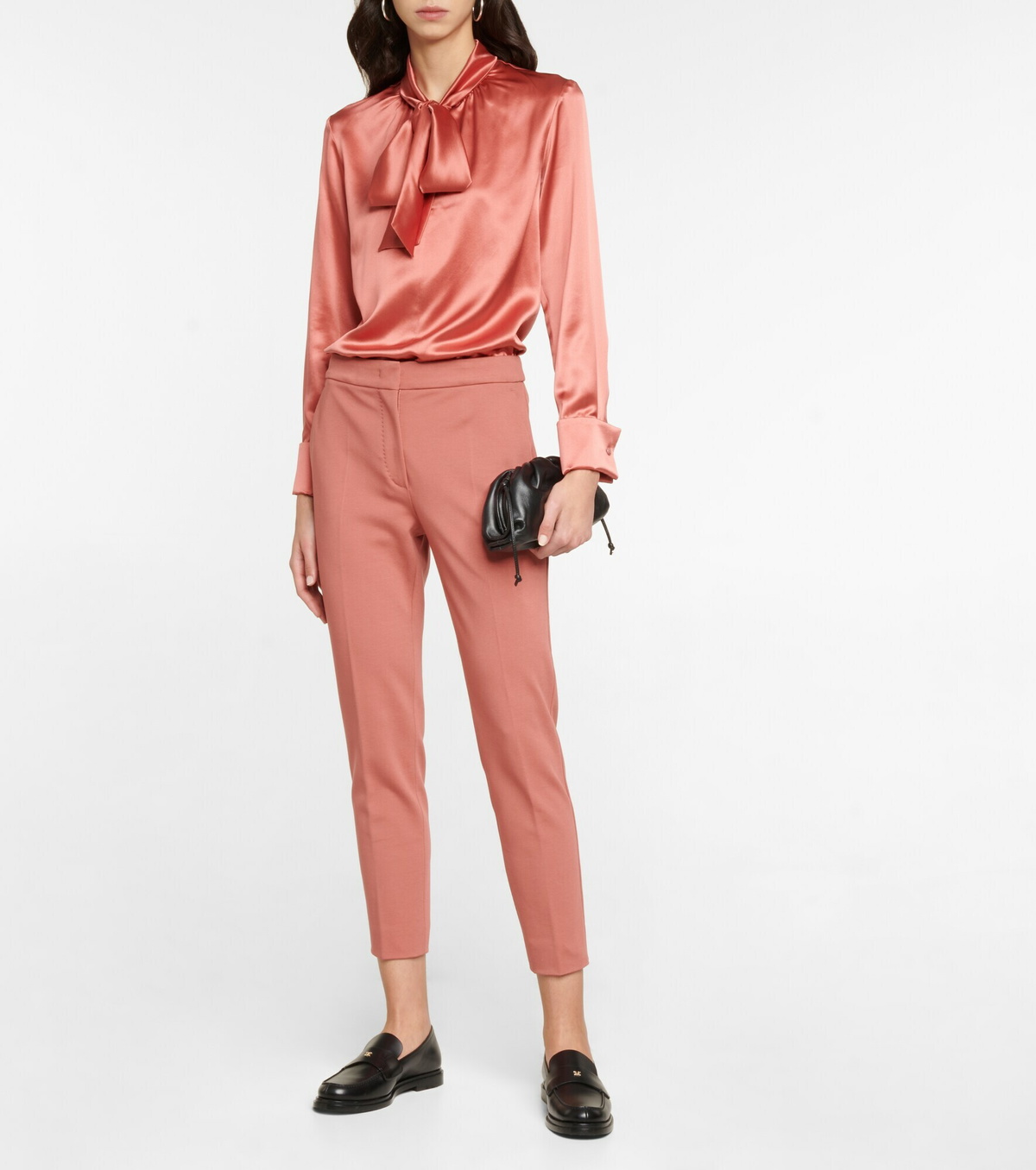 Max Mara - Pegno jersey high-rise slim pants Max Mara