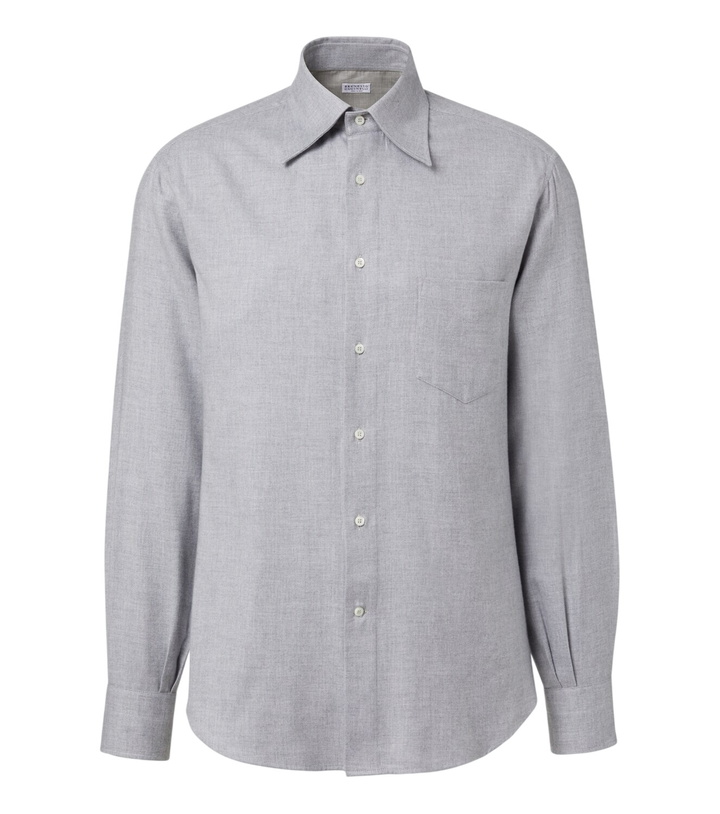 Photo: Brunello Cucinelli Cotton-blend shirt