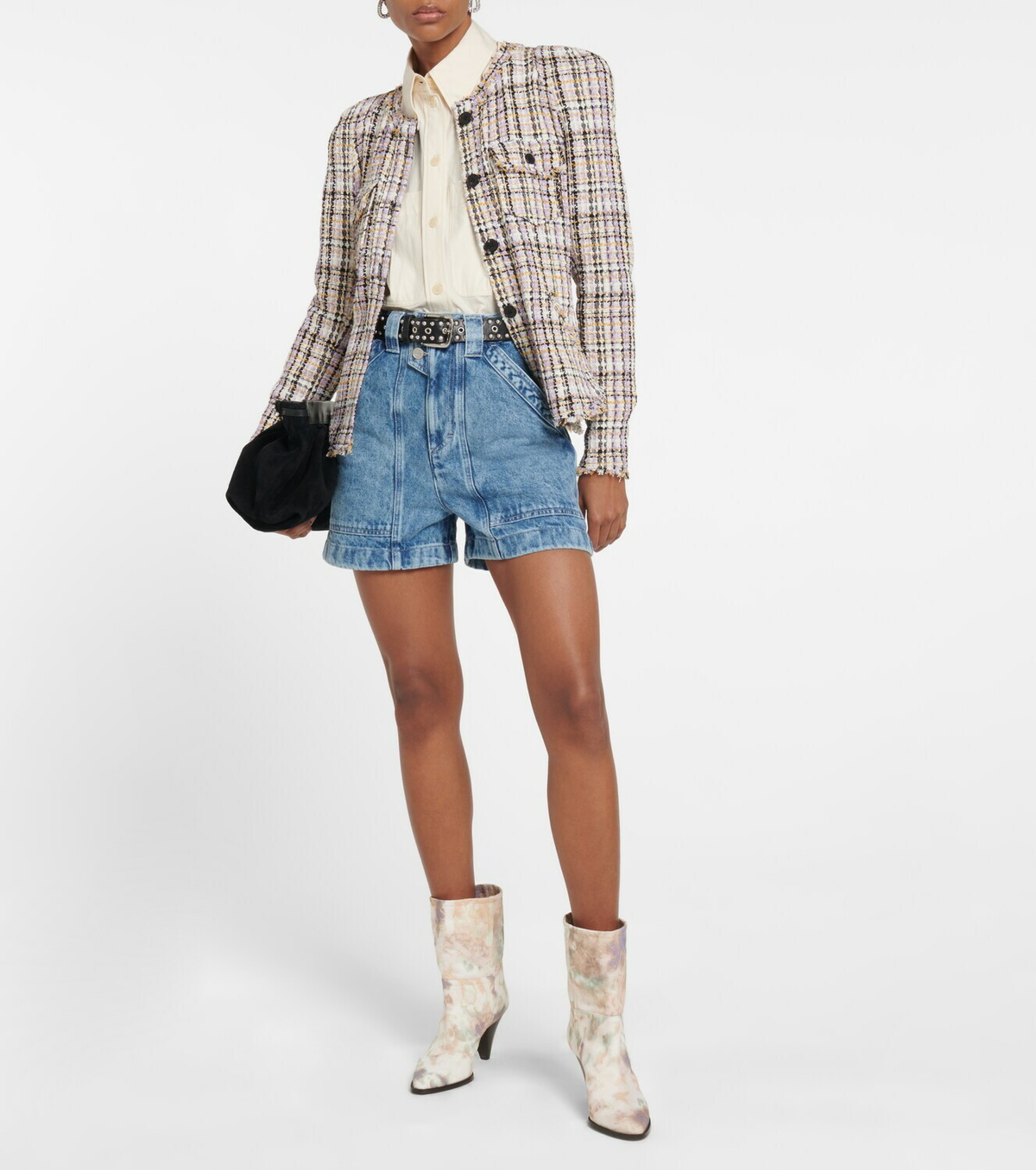 Marant Etoile Sintio high-rise denim shorts Isabel Marant Etoile