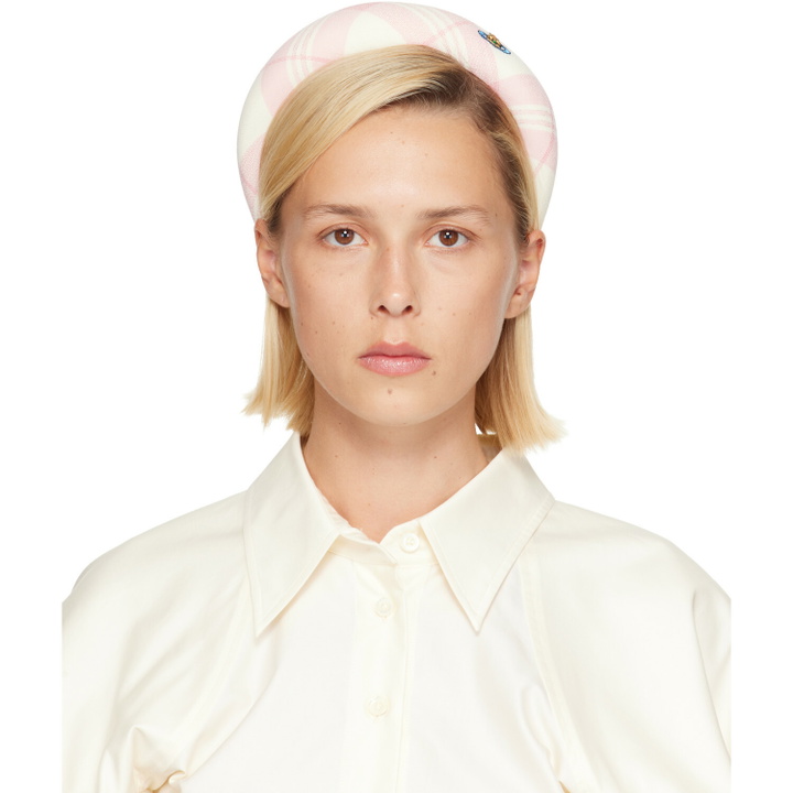 Photo: Vivienne Westwood Off-White & Pink Wide Headband