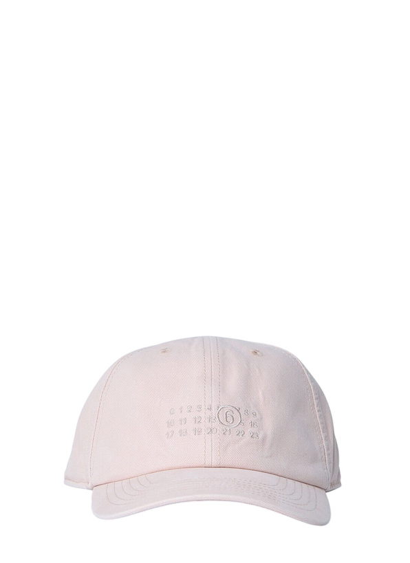 Photo: MM6 Maison Margiela Embroidered Cotton Baseball Cap