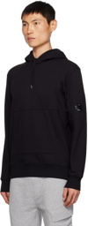 C.P. Company Black Brushed Hoodie