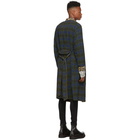 R13 Blue Smoking Robe Coat