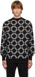 Versace Jeans Couture Black Check Sweatshirt
