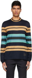 Paul Smith Navy Degrade Stripe T-Shirt