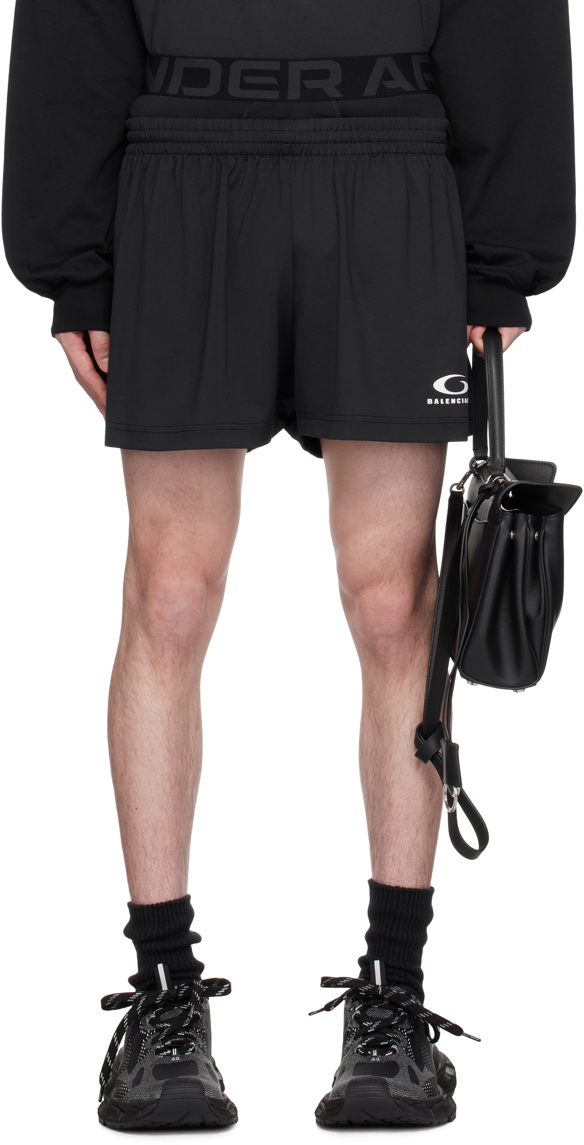 BALENCIAGA - Skater Cotton Denim Shorts Balenciaga