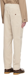 MHL by Margaret Howell Off-White Dropped Pocket Trousers
