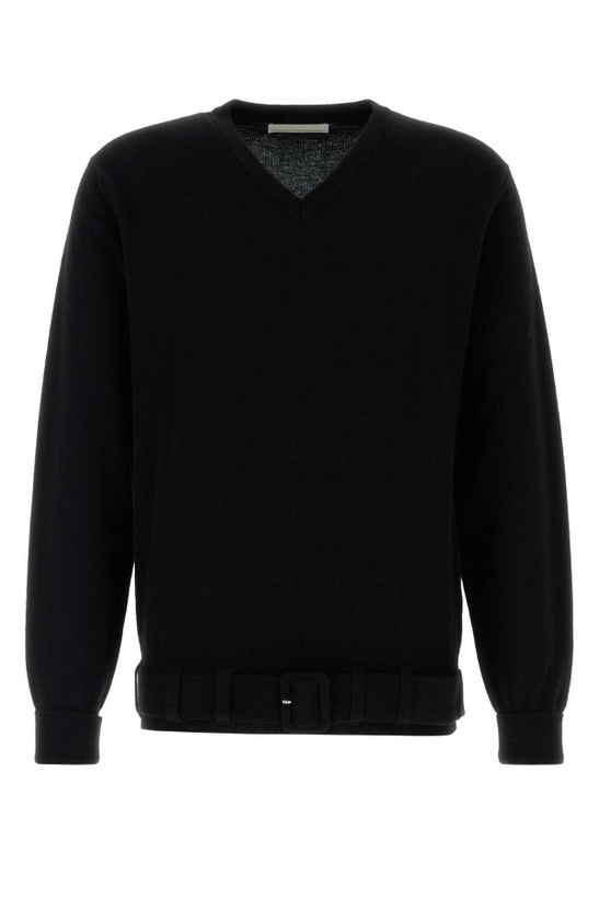Photo: Random Identities Black Wool Blend Sweater