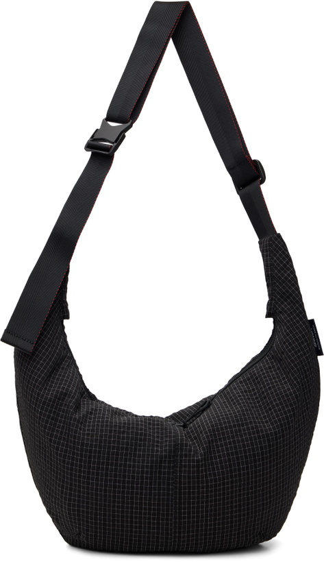 Photo: Comme des Garçons Homme Black Grid Check Pattern Bag
