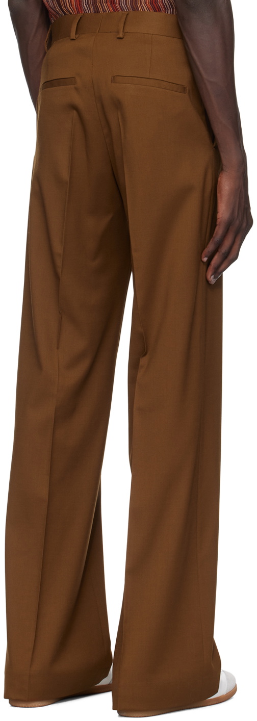 CMMN SWDN Brown Otto Wide Leg Trousers