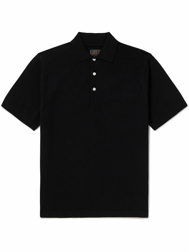 Photo: Beams Plus - Cotton Polo Shirt - Black