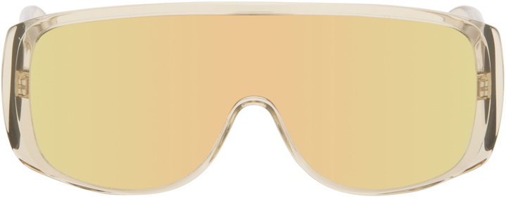 Photo: MM6 Maison Margiela Off-White Mask Sunglasses