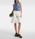 Proenza Schouler Jenny cotton and linen Bermuda shorts