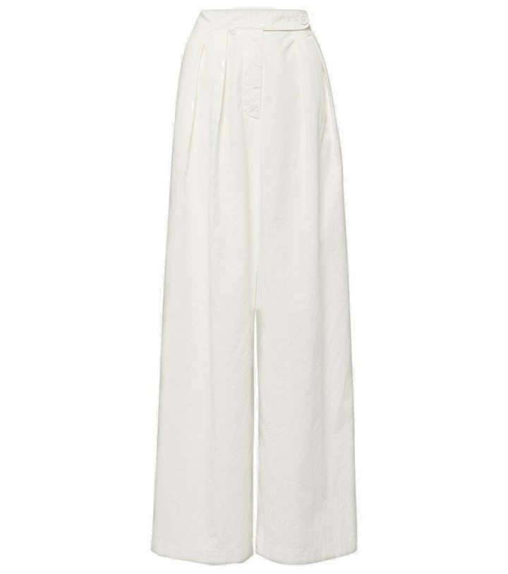 Photo: Dries Van Noten Pamplona high-rise cotton wide-leg pants