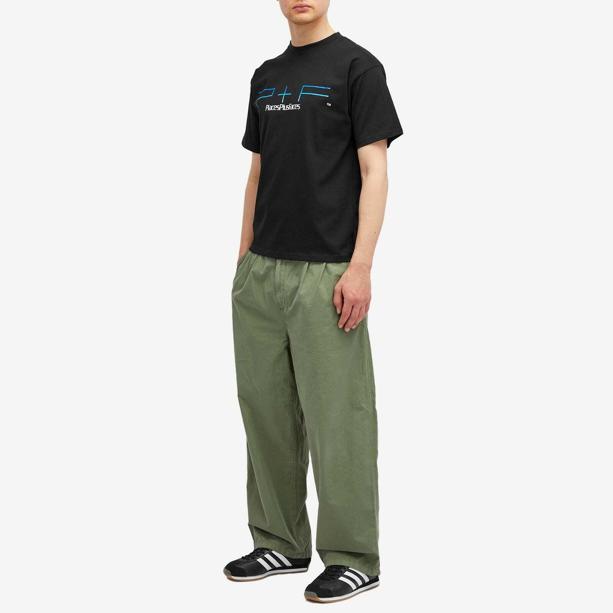 PLACES+FACES Men's Places-Station 2 T-Shirt in Black