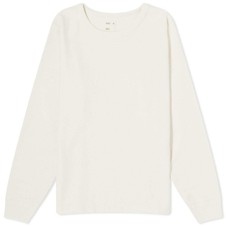 Photo: Girls of Dust Women's Long Sleeve Club T-Shirt in Off White