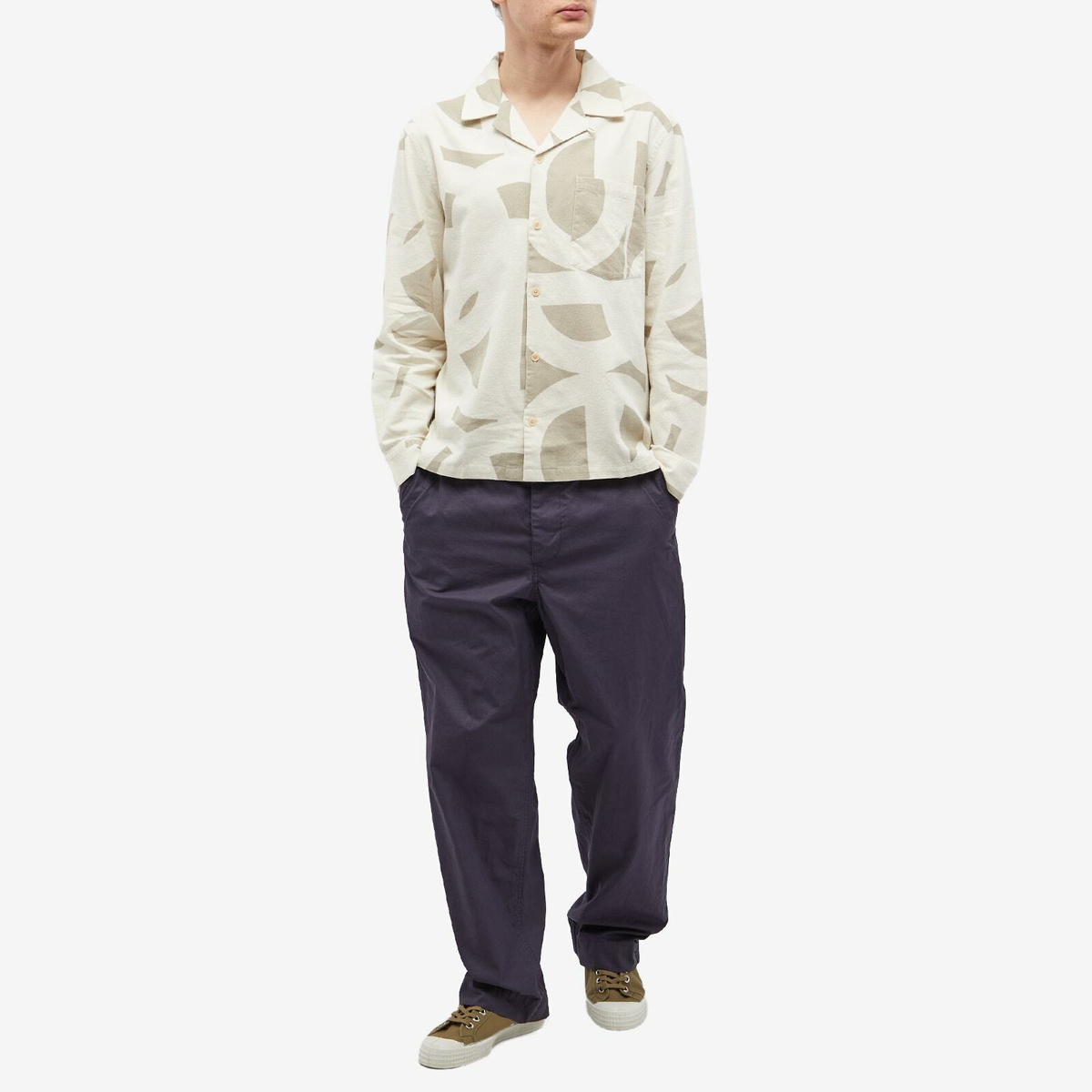 Folk Men's Link Print Shirt in Link Print Light Folk