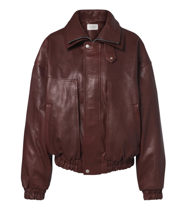 Photo: Magda Butrym Leather blouson jacket