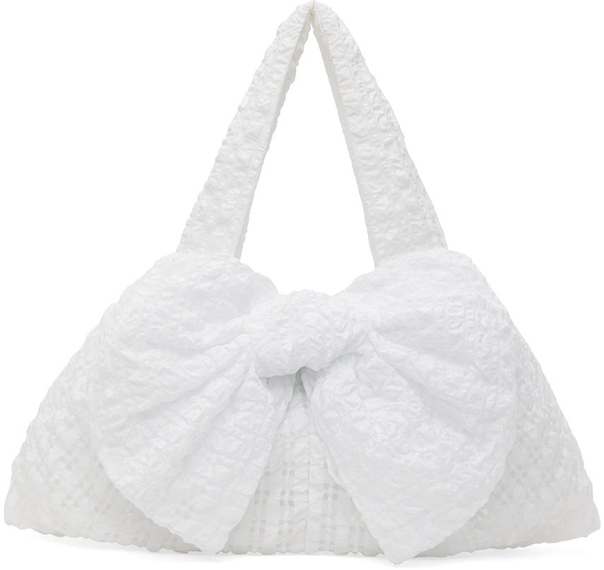 【関税込み】Cecilie Bahnsen ホワイト Ute バッグ Cecilie Bahnsen White Ute Bag Cecilie Bahnsen