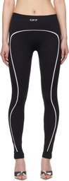 Off-White Black Stamp Seamless Sport Leggings