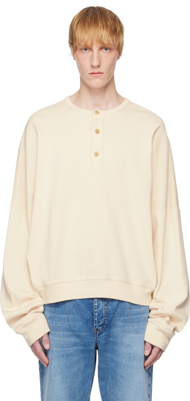 Photo: The Row Beige Greto Henley