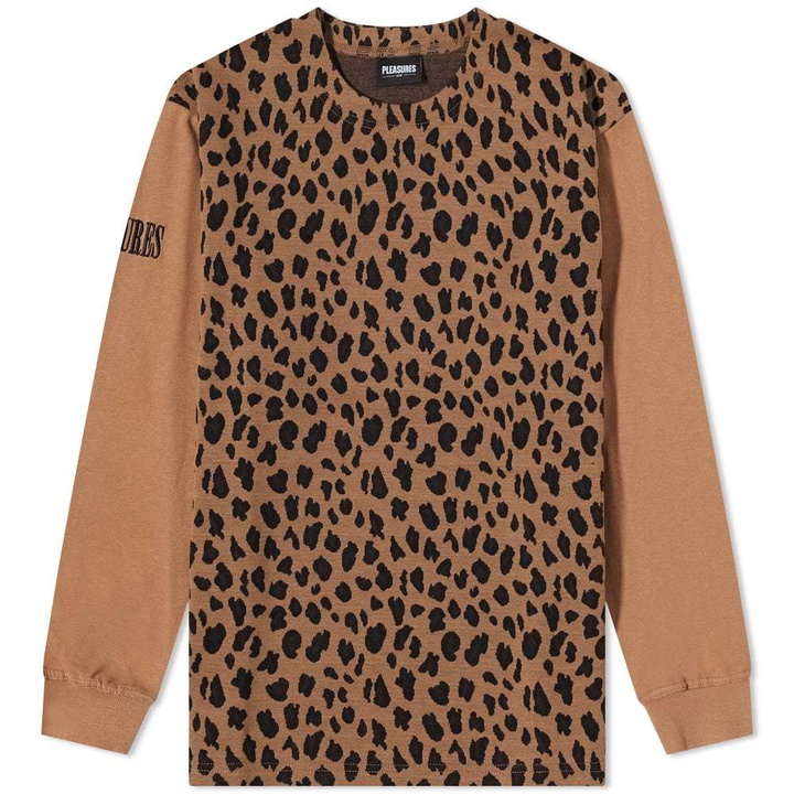 Photo: PLEASURES Long Sleeve Vices Leopard Contrast Tee