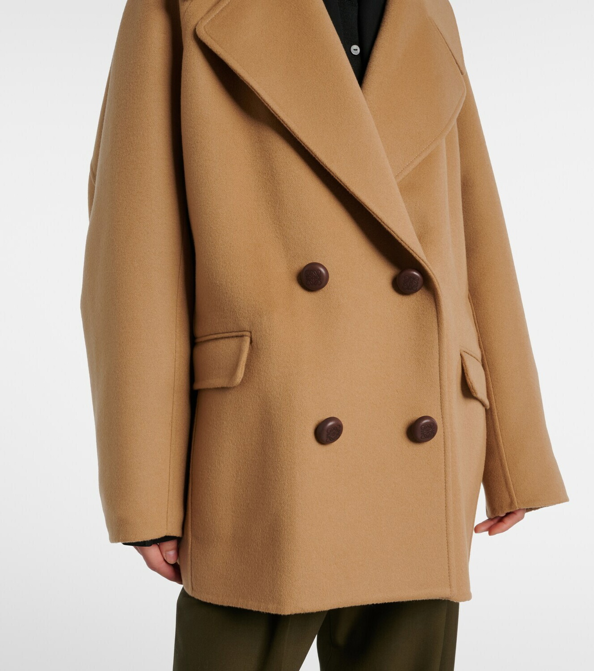 Loewe Oversized wool peacoat