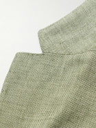 Lardini - Linen and Wool-Blend Hopsack Blazer - Green