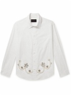 Simone Rocha - Embellished Cotton-Poplin Shirt - White