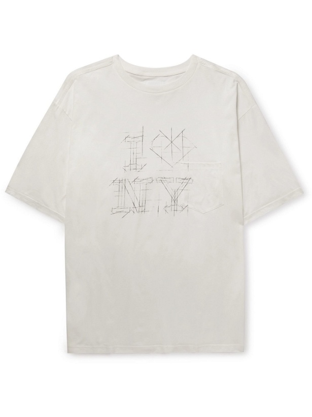Photo: TAKAHIROMIYASHITA TheSoloist. - Oversized Printed Cotton-Jersey T-Shirt - White