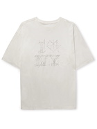 TAKAHIROMIYASHITA TheSoloist. - Oversized Printed Cotton-Jersey T-Shirt - White