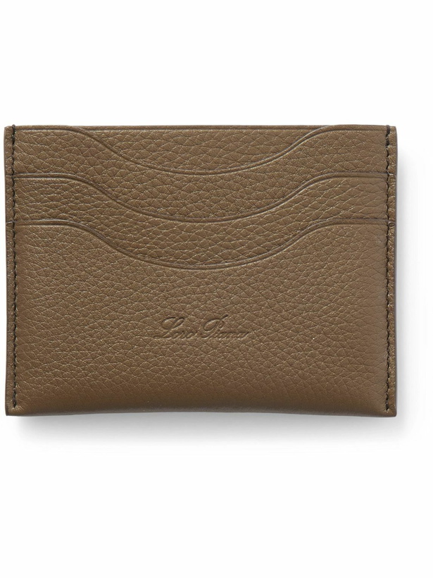 Photo: Loro Piana - Logo-Debossed Full-Grain Leather Cardholder