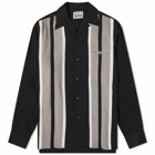 Wacko Maria Men's Switching Vacation Shirt in Black