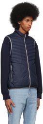 Brunello Cucinelli Navy Down Matte Lightweight Vest