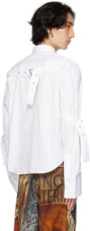 Charles Jeffrey LOVERBOY White Buckle Shirt