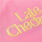 Late Checkout LC Logo Crew Sweat in Pink