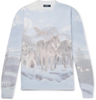 AMIRI - Printed Knitted Sweater - Blue