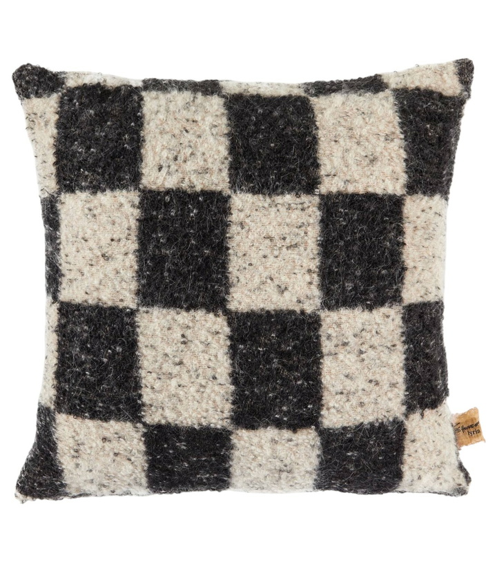 Photo: The House of Lyria Ronce checked wool-blend cushion