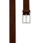 Anderson's - 3.5cm Suede Belt - Brown