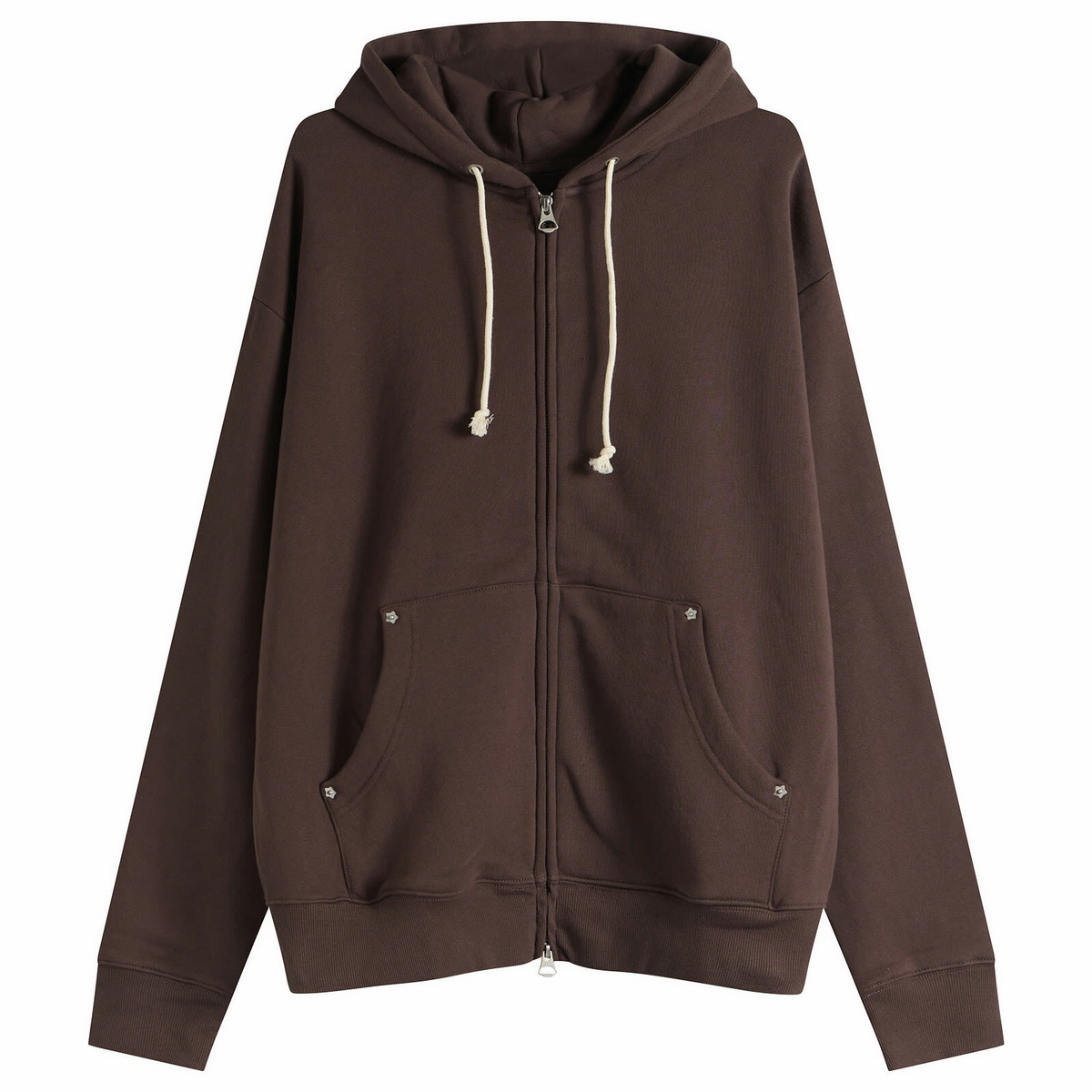 Larriet Men's G9 Zip Hoodie in Brown