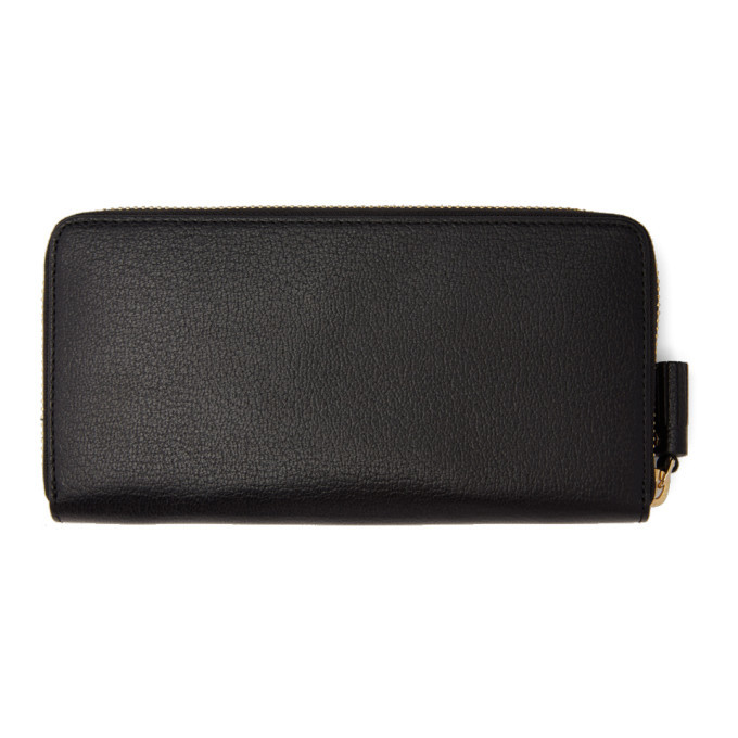 Anya Hindmarch Black Large Eyes Zip Around Wallet Anya Hindmarch display picture 2