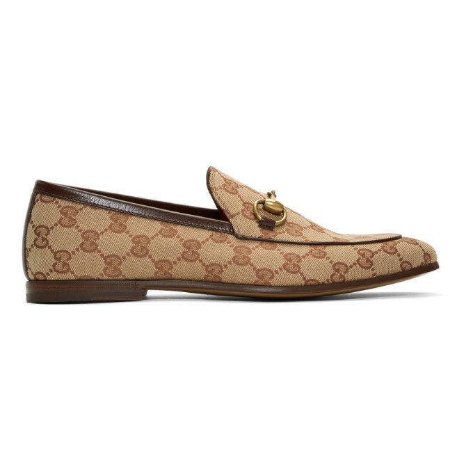 Photo: Gucci Beige New Jordaan Loafers