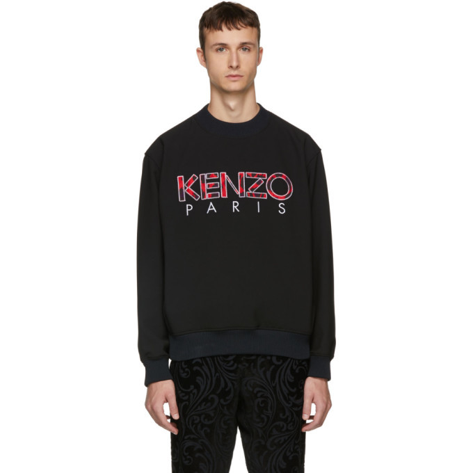 Photo: Kenzo Black Woven Logo Sweatshirt