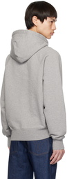 AMI Paris Gray Ami de Coeur Hoodie