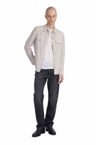 Salvatore Santoro Leather Jacket In Grey Leather
